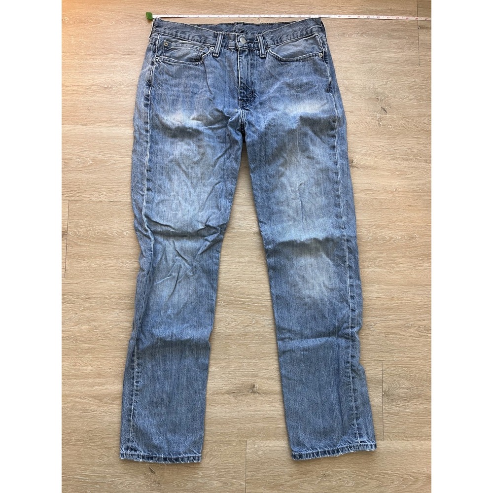 Levi's Jeans‎ Mens 32x30.5 Blue Medium Wash Denim Pockets Straight Leg Low Rise